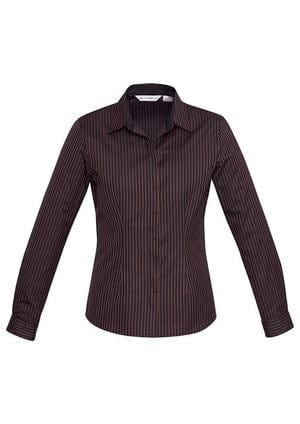 Biz Collection Womens Reno Stripe Long Sleeve Shirt
