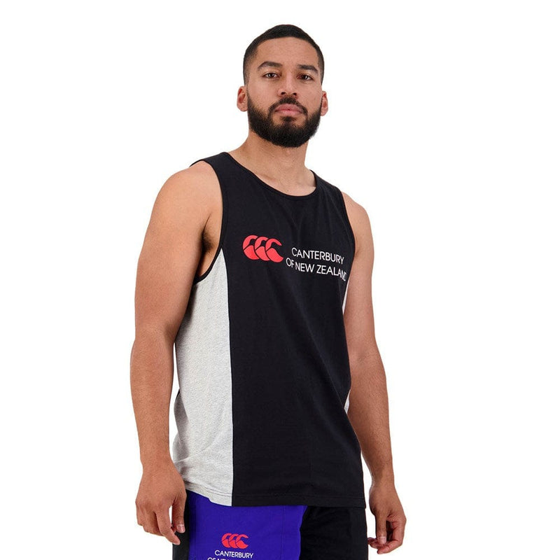 Load image into Gallery viewer, Canterbury Mens of NZ Block Singlet
