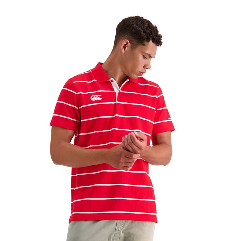 Load image into Gallery viewer, Canterbury Mens Thin Stripe Polo
