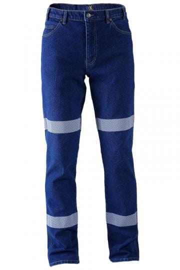 RMX Flexible Fit Stretch Denim Jeans, Reflective (Blue)