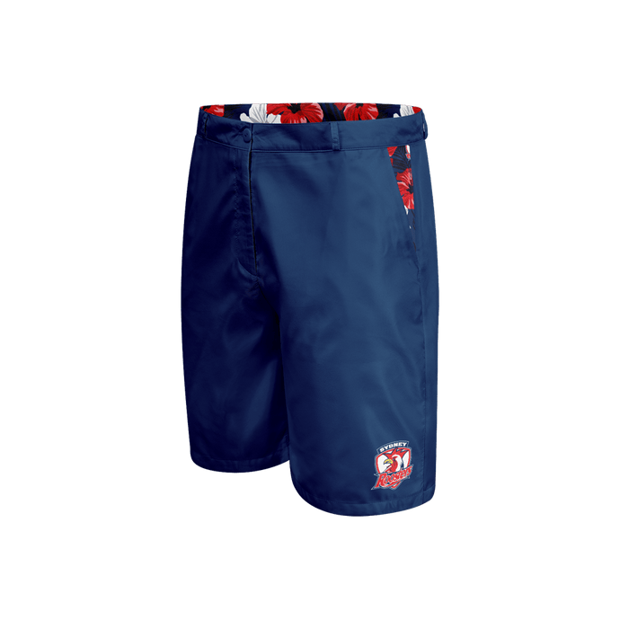 NRL Mens Aloha Golf Shorts - Roosters