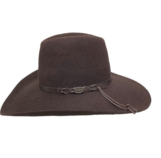 Statesman Wallaroo Fur Felt Hat - Dark Brown