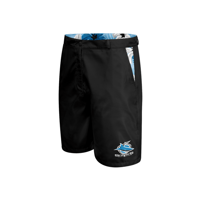 NRL Mens Aloha Golf Shorts - Sharks