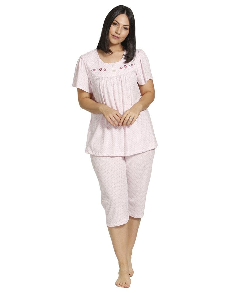 Load image into Gallery viewer, Schrank Womens Spot Embroidery Pajama Set
