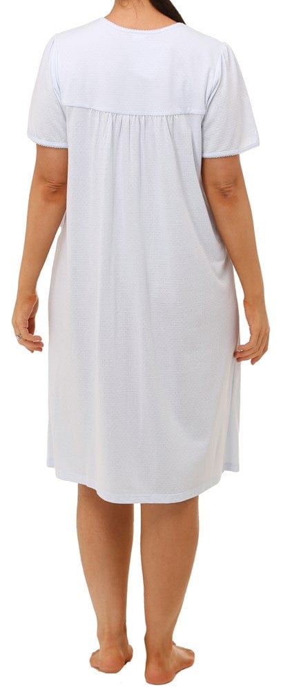 Load image into Gallery viewer, Schrank Womens Embroidered Short Sleeve Nightie
