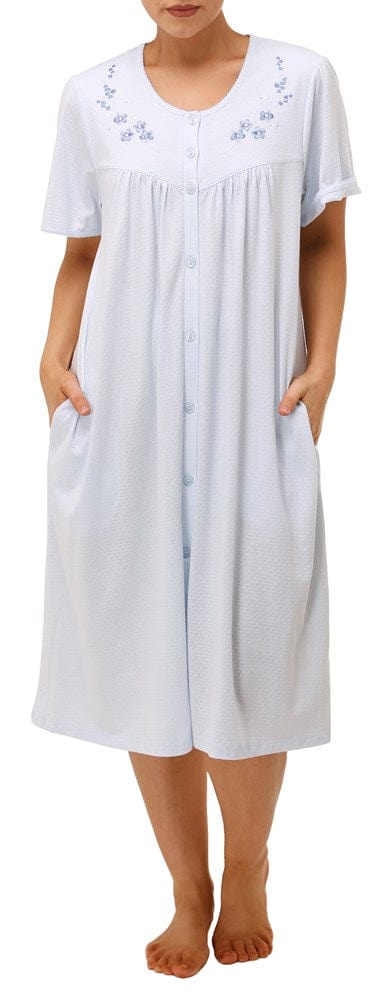 Load image into Gallery viewer, Schrank Womens Embroidered Brunch Coat Nightie
