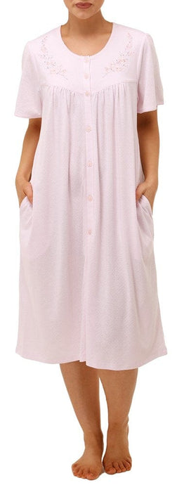 Schrank Womens Embroidered Brunch Coat Nightie