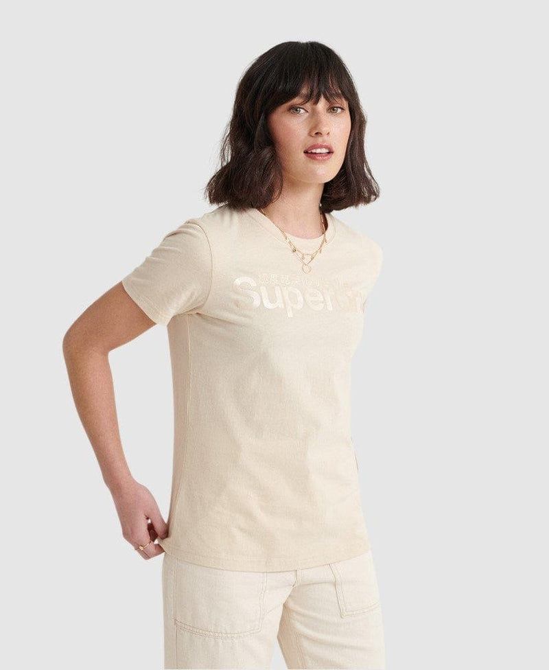Load image into Gallery viewer, Superdry SL Bonded Satin Entry Tee
