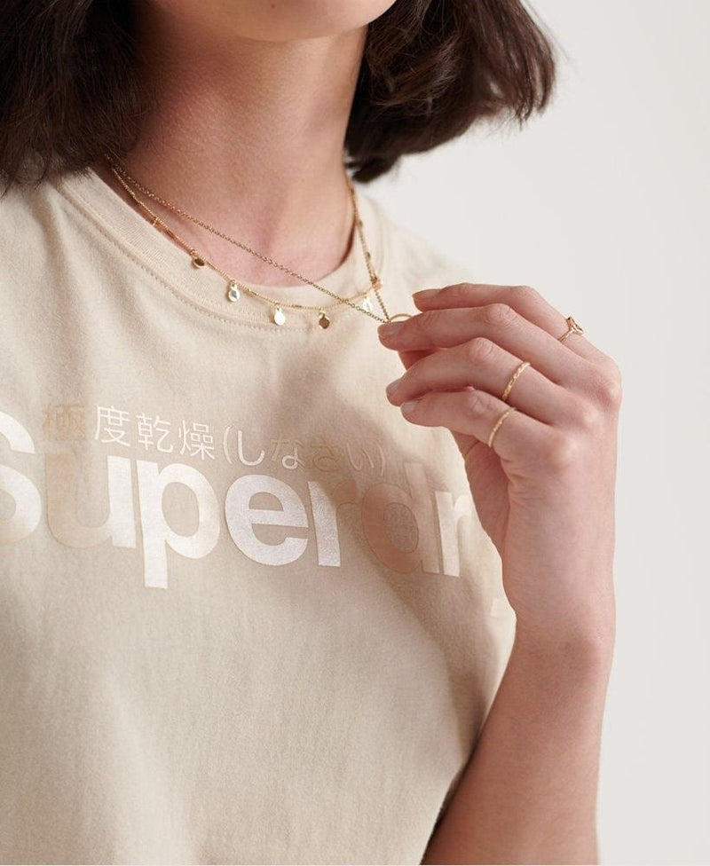 Load image into Gallery viewer, Superdry SL Bonded Satin Entry Tee

