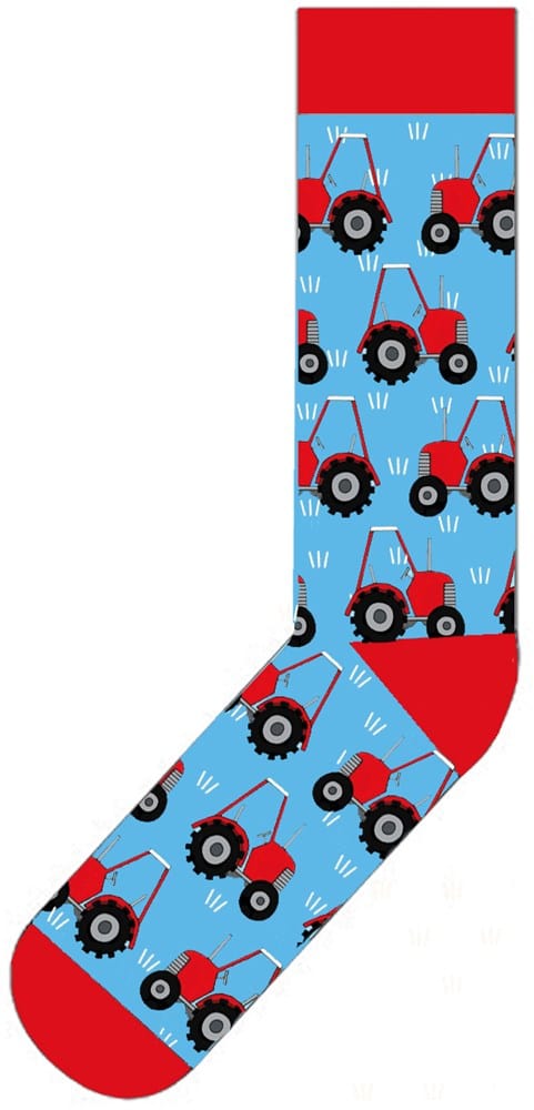 Load image into Gallery viewer, Red Tractor Cotton Blend Socks
