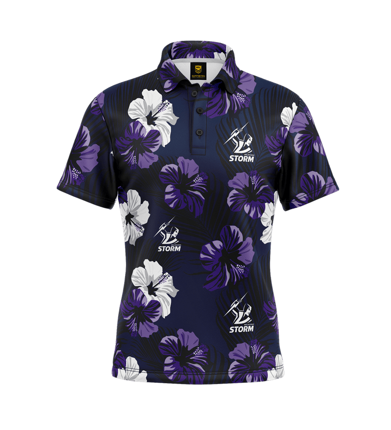 Load image into Gallery viewer, NRL Mens Aloha Golf Shorts - Storm
