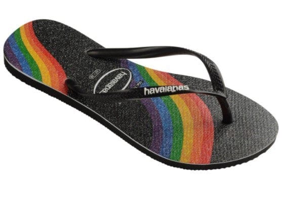 Load image into Gallery viewer, Havaianas Womens Slim Pride Black Female
