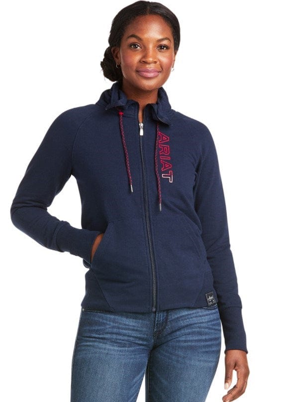 Load image into Gallery viewer, Ariat Womens Team Logo Full Zip Sweatshirt
