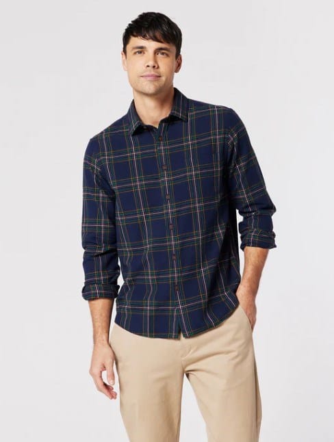 Load image into Gallery viewer, Blazer Mens Leo Long Sleeve Brushed Check Shirt
