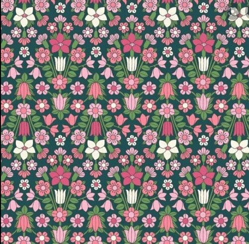 Liberty Fabric Hampstead Meadow PINK from Flower Show Mid Summer