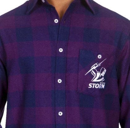 Load image into Gallery viewer, NRL Storm &#39;Lumberjack&#39; Flannel Shirt
