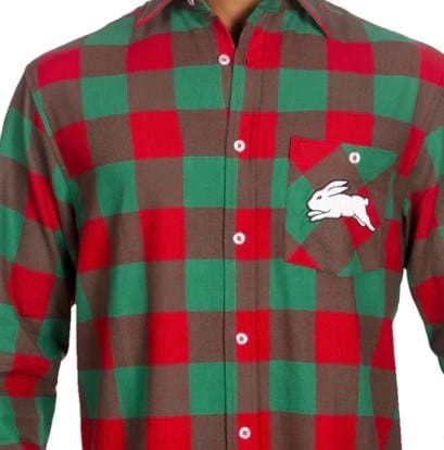 NRL Rabbitohs 'Lumberjack' Flannel Shirt