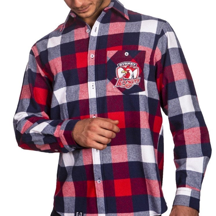 Load image into Gallery viewer, NRL Roosters &#39;Lumberjack&#39; Flannel Shirt
