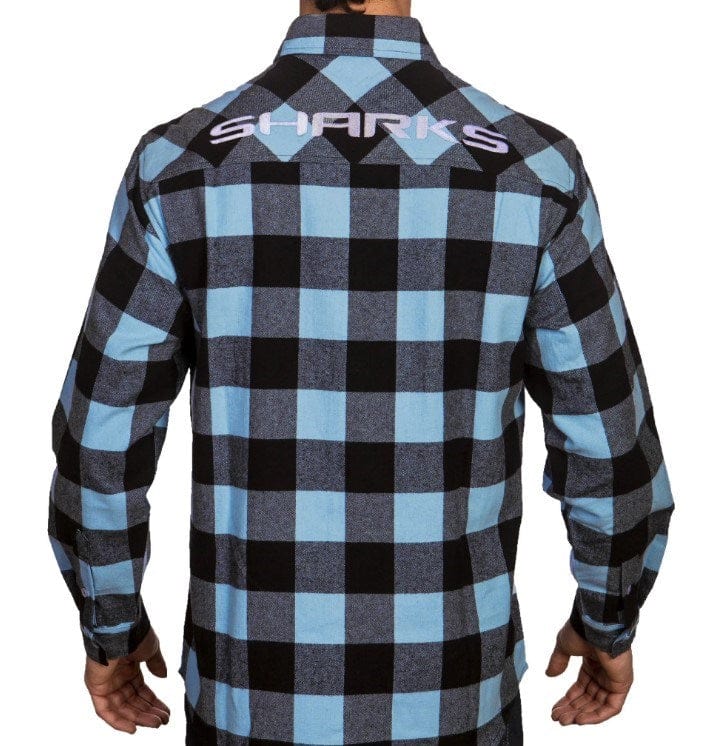 Load image into Gallery viewer, NRL Sharks &#39;Lumberjack&#39; Flannel Shirt
