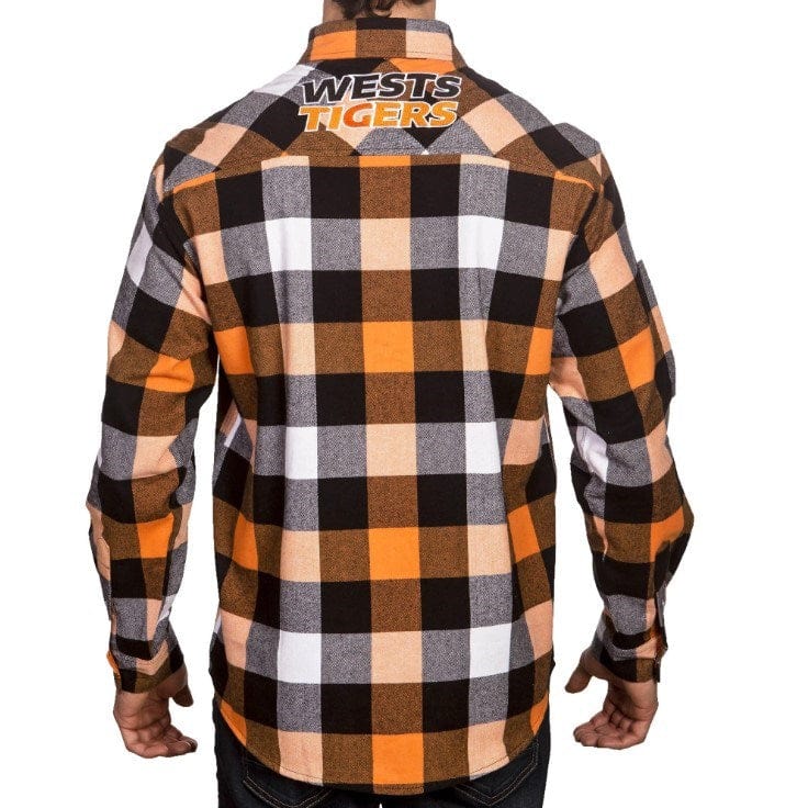 Load image into Gallery viewer, NRL Wests Tigers &#39;Lumberjack&#39; Flannel Shirt
