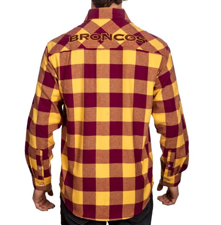 Load image into Gallery viewer, NRL Broncos &#39;Lumberjack&#39; Flannel Shirt
