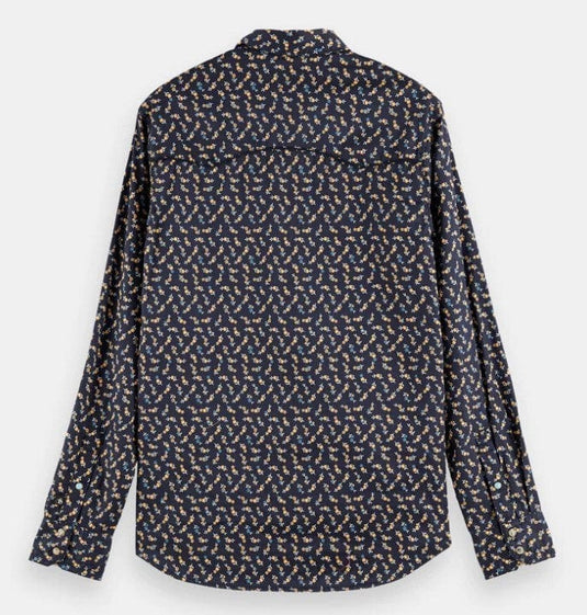 Scotch & Soda Womens Printed Long Sleeved Shirt