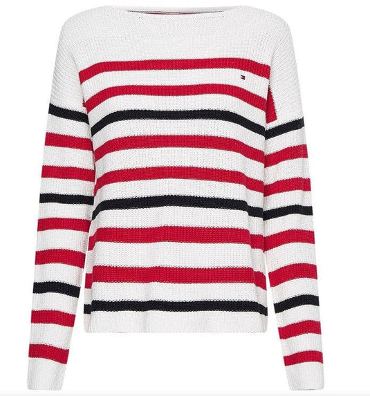 Tommy Hilfiger Womens Hayana Boat Neck Sweater