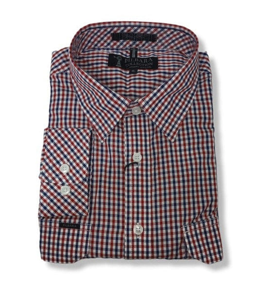 Pilbara Mens Check Dual Pocket Long Sleeve Shirt