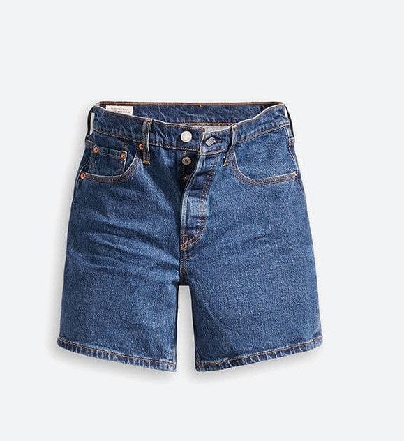 Load image into Gallery viewer, Levis Womens 501 Mid Thigh Short
