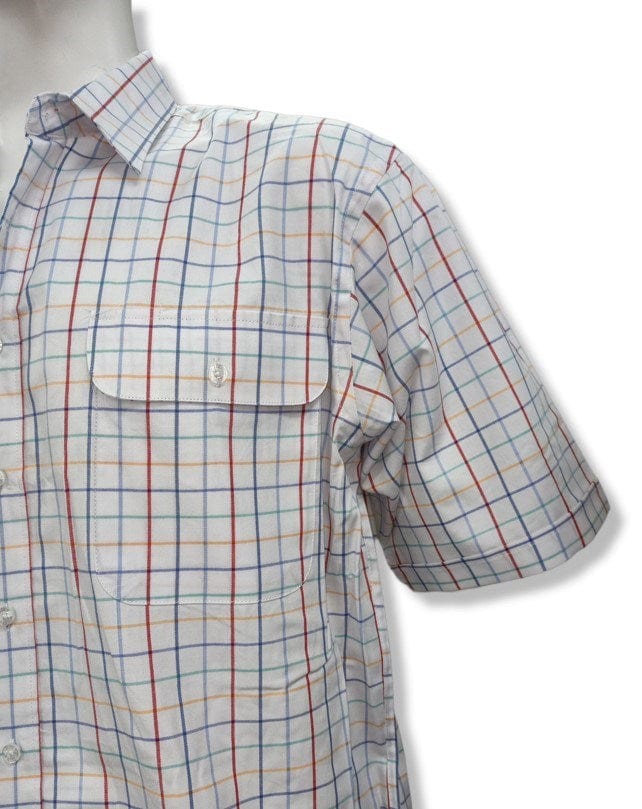 Load image into Gallery viewer, Bisley Mens White Check Shirt
