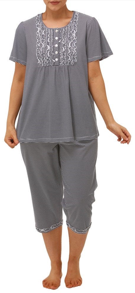 Load image into Gallery viewer, Schrank Womens Stripe Pyjama Set
