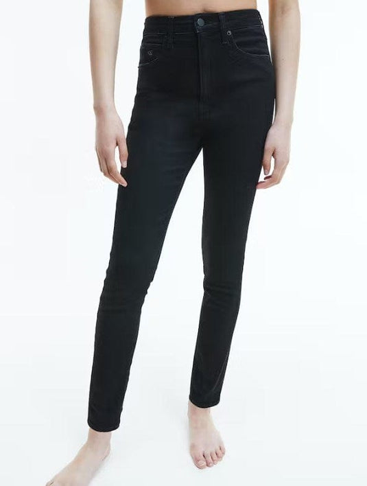 Calvin Klein Womens High Rise Super Skinny Ankle Jeans