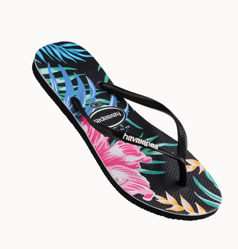 Load image into Gallery viewer, Havaianas Girls Slim Floral Palm

