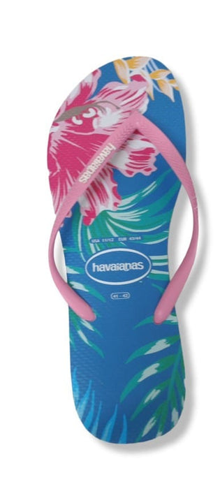 Havaianas Womens Slim Floral Palm Tranquility Blue Female