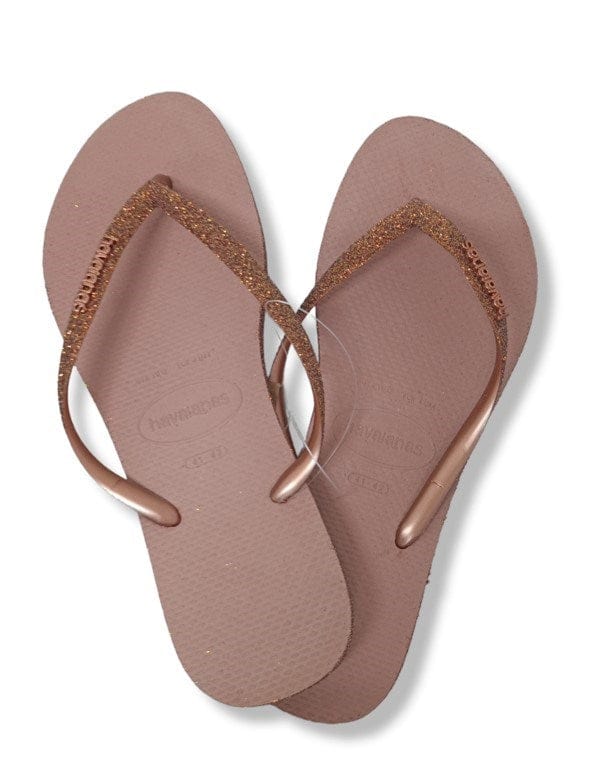 Load image into Gallery viewer, Havaianas Womens Slim Sparkle Crous Rose Female
