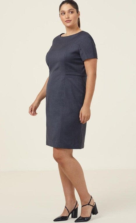 Load image into Gallery viewer, NNT Womens Sharkskin Short Sleeve Detail Dress

