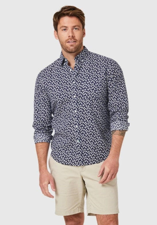 Blazer Mens Pineapple Long Sleeve Print Shirt
