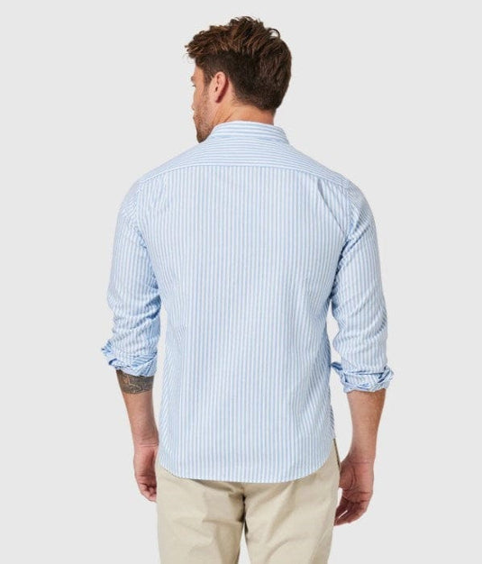 Blazer Mens Judd Long Sleeve Stripe Oxford Shirt