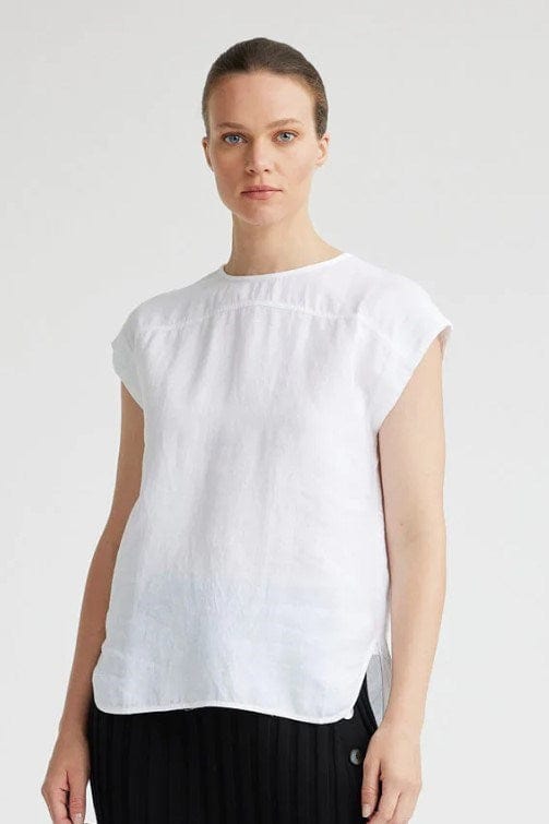 Load image into Gallery viewer, Toorallie Womens Yoke Detail Linen Top
