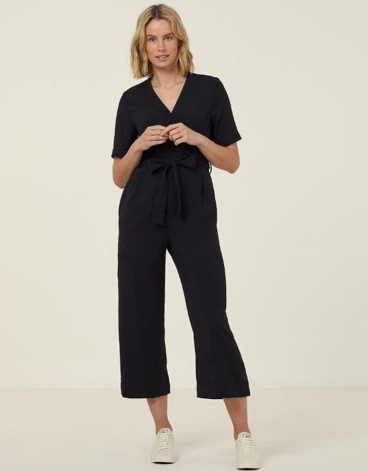 Load image into Gallery viewer, NNT Womens Heavy Stretch Georgette Short Sleeve Jumpsuit
