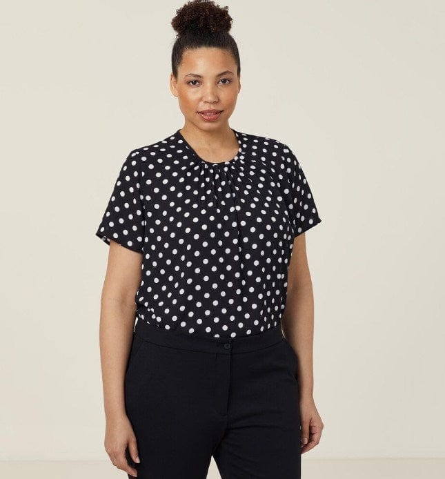 Load image into Gallery viewer, NNT Womens Georgie Short Sleeve Blouse
