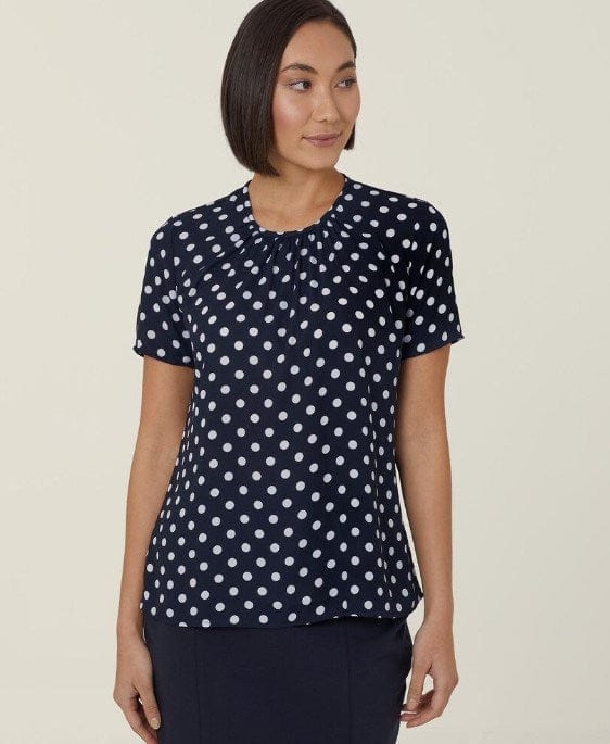 Load image into Gallery viewer, NNT Womens Georgie Short Sleeve Blouse
