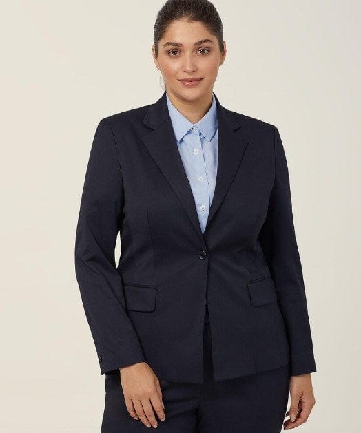 NNT Womens Poly Viscose Stretch Twill 1 Button Mid Length Jacket