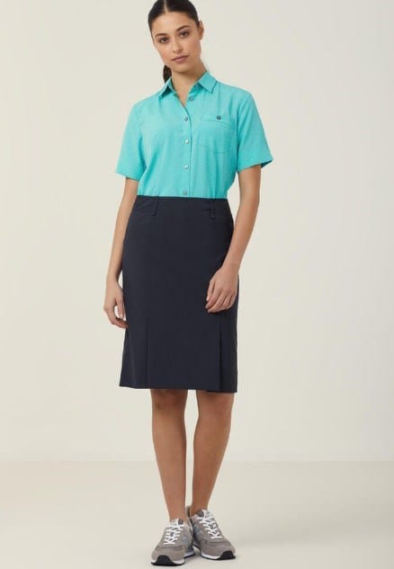 Load image into Gallery viewer, NNT Womens Poly Viscose Stretch Pleat Straight Skirt
