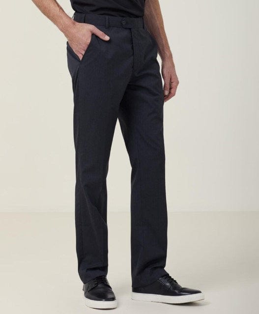 Buy Greenfibre Men Solid Ash Grey Poly Viscose Slim Fit Formal Trouser  online