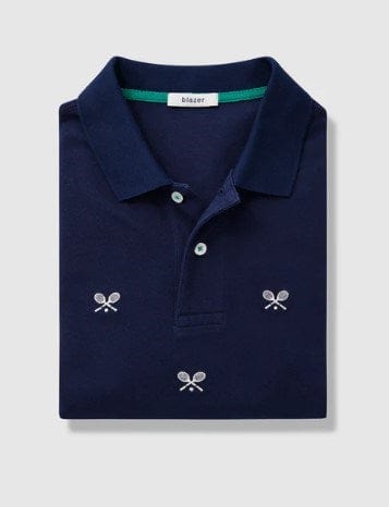 Load image into Gallery viewer, Blazer Tennis Embroidery Pique Polo

