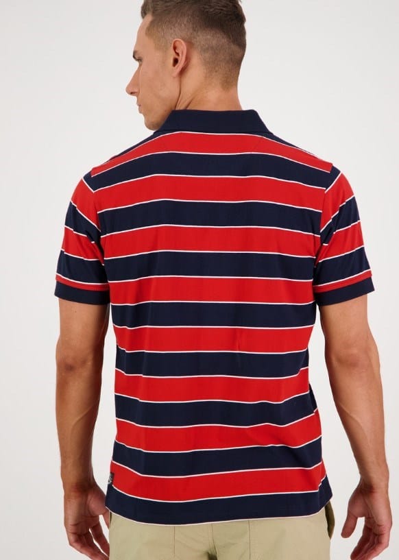 Load image into Gallery viewer, Swanndri Mens Brooksville Stripe Polo
