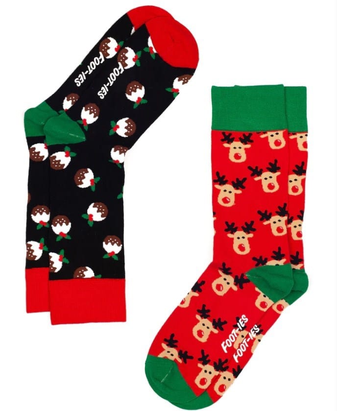Load image into Gallery viewer, FOOT-IES Christmas Socks
