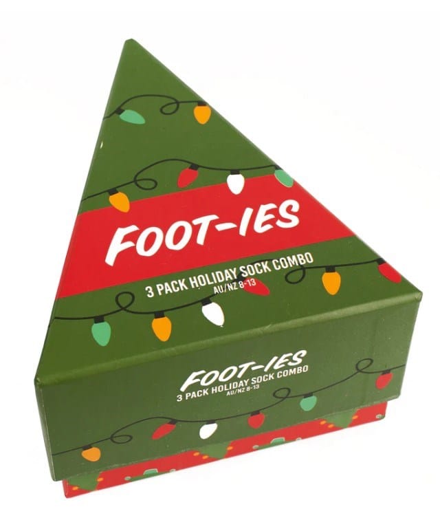 Load image into Gallery viewer, Fooot-Ies Holiday Tree 3 Pack Gift Box Regular price
