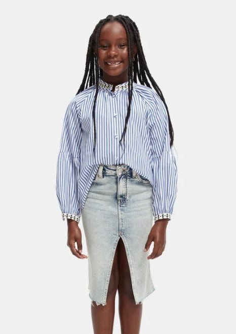 Scotch & Soda Girls Wide-sleeve organic shirt